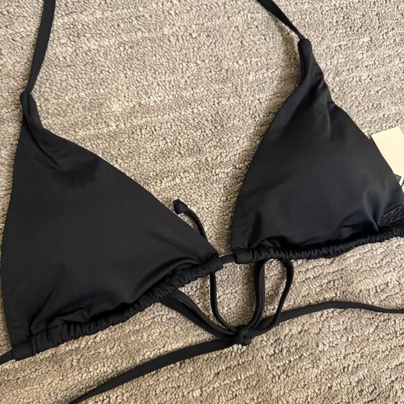 Billabong Sol Searcher Multi Triangle Black Bikini Top Small NWT - Picture 3 of 8